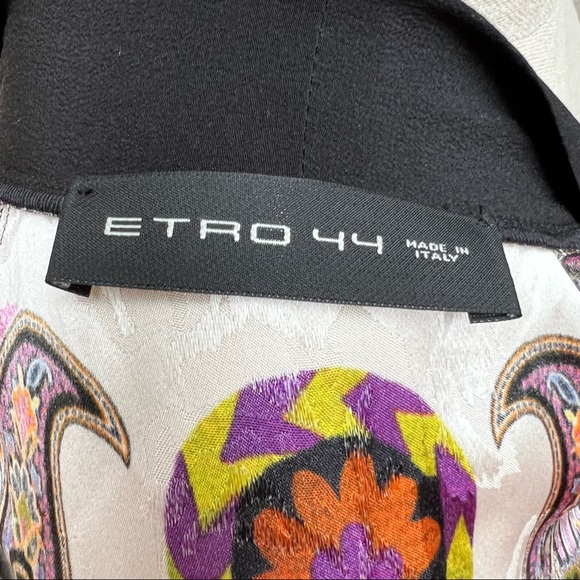Etro Italian Luxury Colorful Paisley Wrap Kimono Dress - Picture 10 of 10